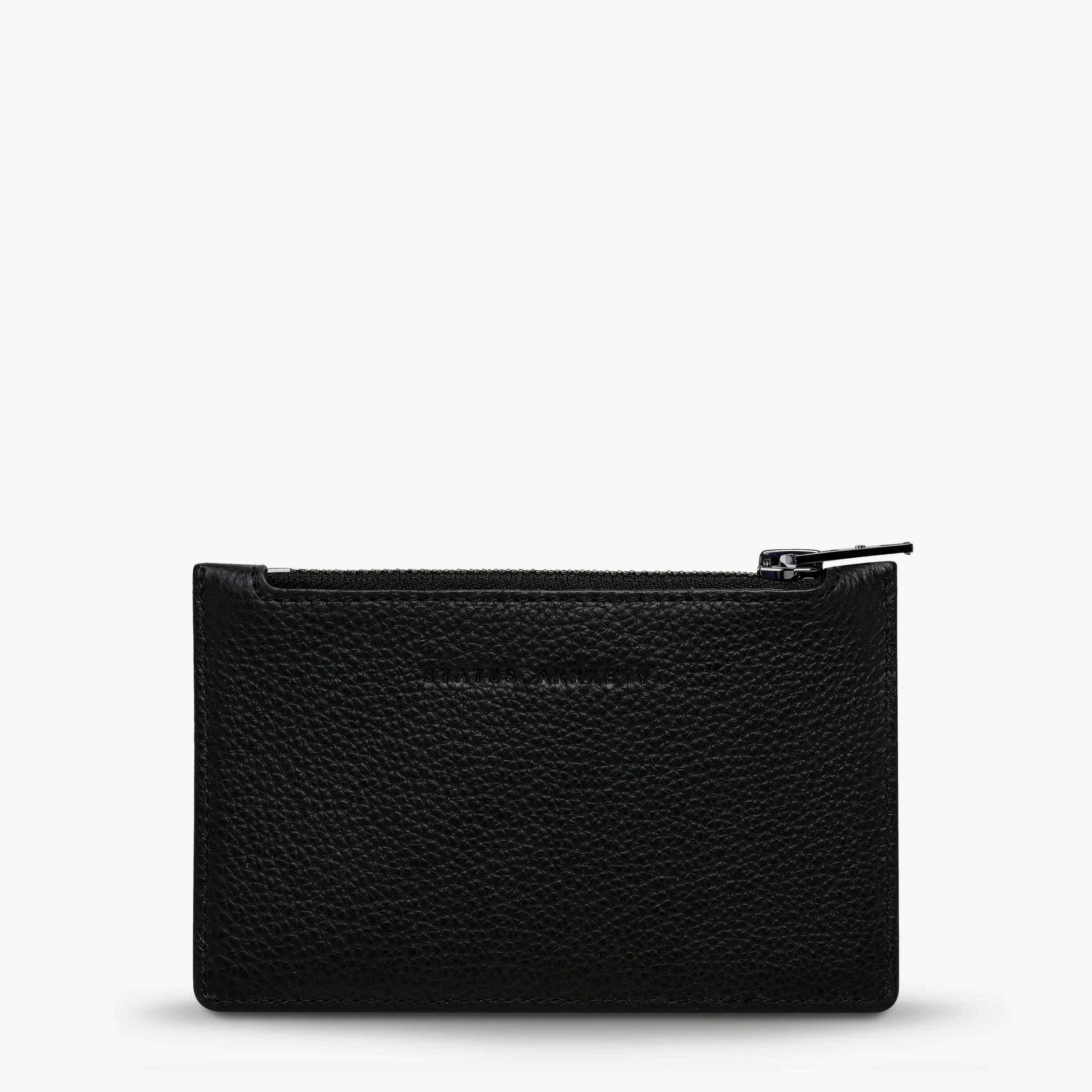Avoiding Things Wallet | Black Leather