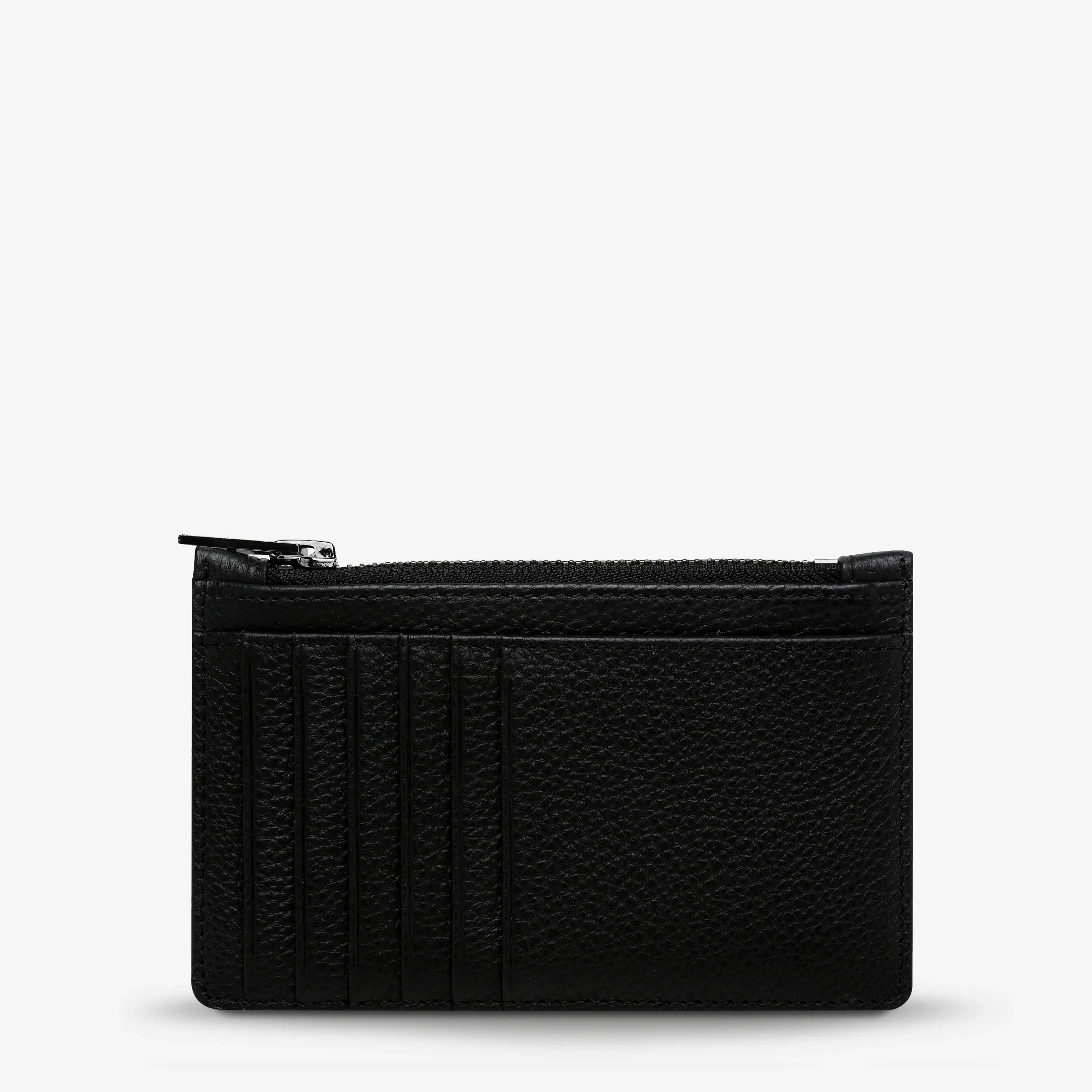 Avoiding Things Wallet | Black Leather