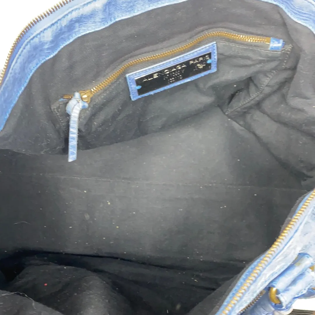 Balenciaga Blue Classic Work Tote