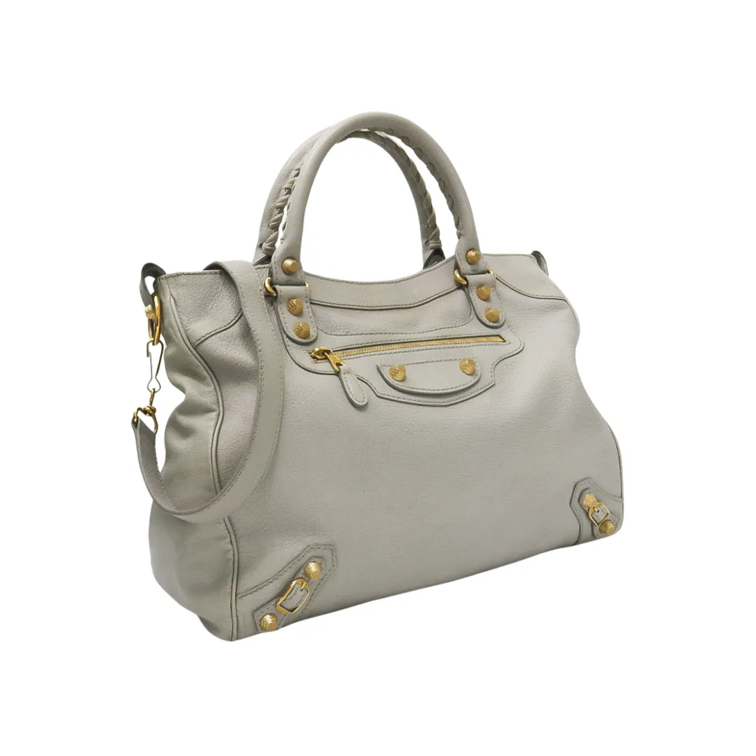 BALENCIAGA GIANT CITY LEATHER BAG