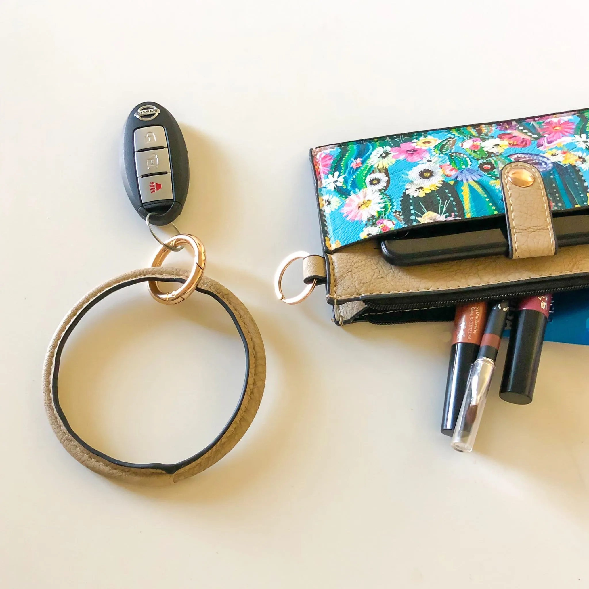 Bangle Wristlet  - Cactus Black