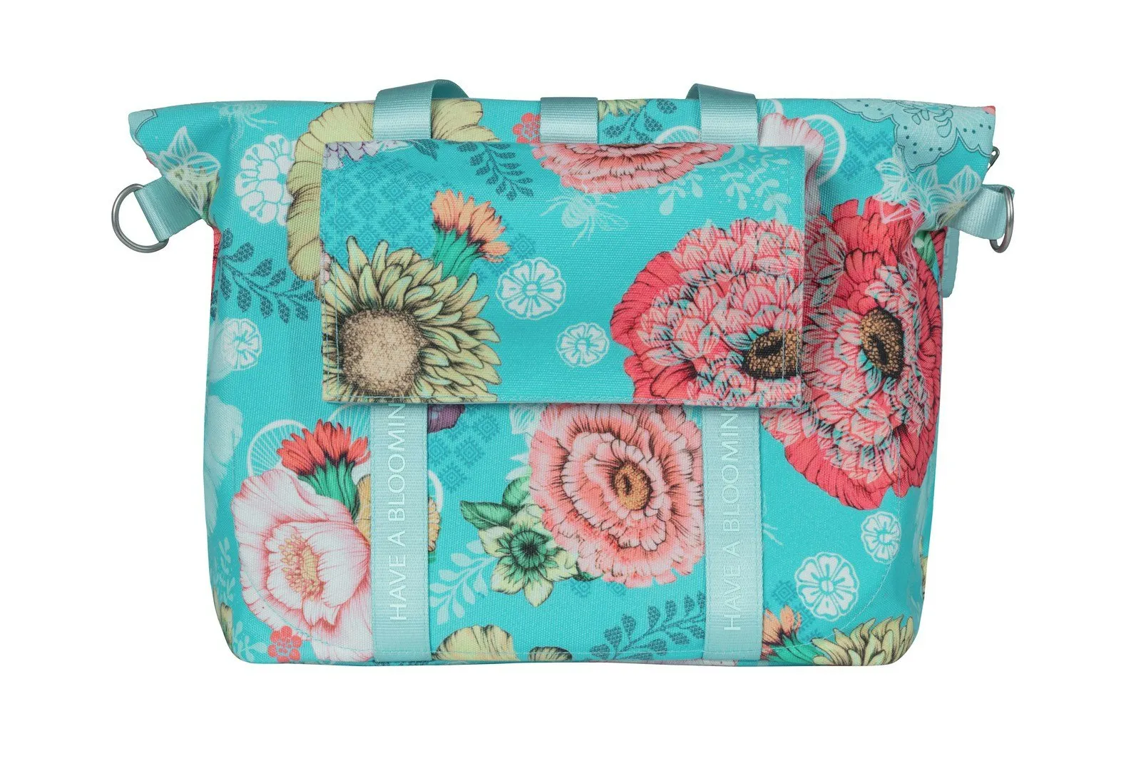 Basil Bloom Field Bicycle Handbag 8-11L Front/Rear Blue