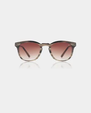 Bate Sunglasses - Striped Horn