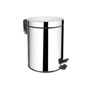 Bathroom Complements Bathroom Trash Can - Free Standing Stainless Steel/Polished Stainless Steel