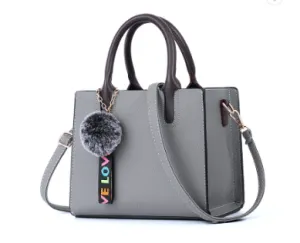Beautiful Designed Genuine Italian Leather Made Tote Bag for Women - Gray