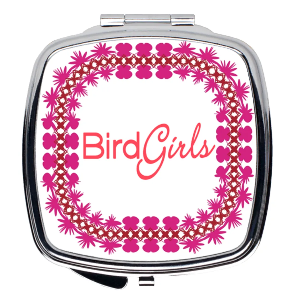 BirdGirls Floral Compact Mirror