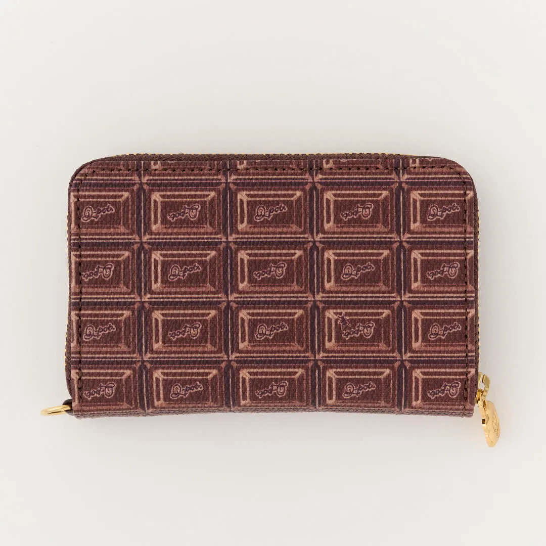 Bitter Chocolate Compact Zip Around Wallet【Japan Jewelry】