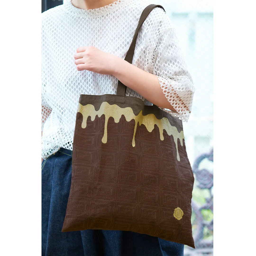 Bitter Chocolate Washer Fabric Tote Bag【Japan Jewelry】