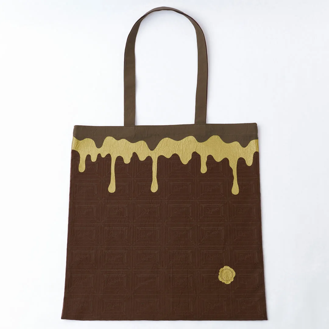 Bitter Chocolate Washer Fabric Tote Bag【Japan Jewelry】