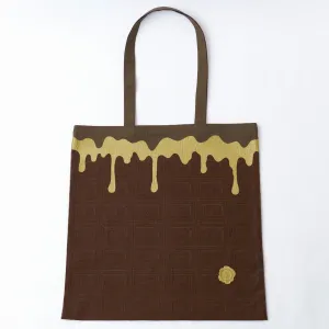 Bitter Chocolate Washer Fabric Tote Bag【Japan Jewelry】