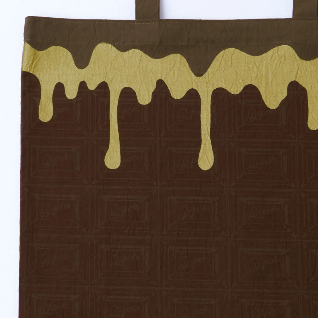 Bitter Chocolate Washer Fabric Tote Bag【Japan Jewelry】