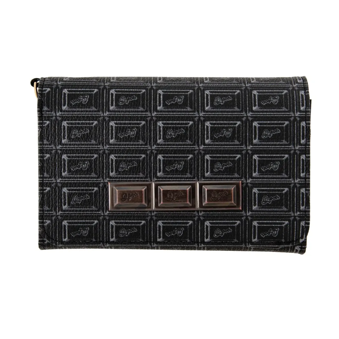 Black Chocolate Leather Short Wallet【Japan Jewelry】
