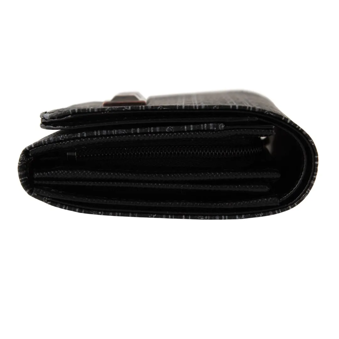 Black Chocolate Leather Short Wallet【Japan Jewelry】
