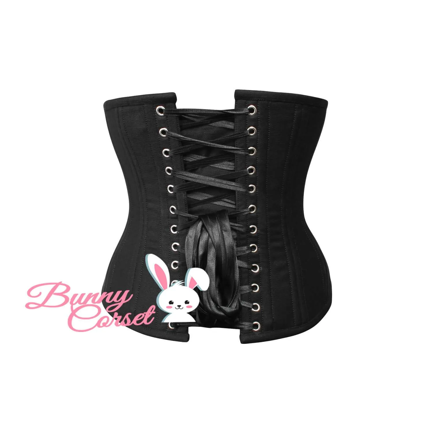 Black Cotton Waist Trainer Corset