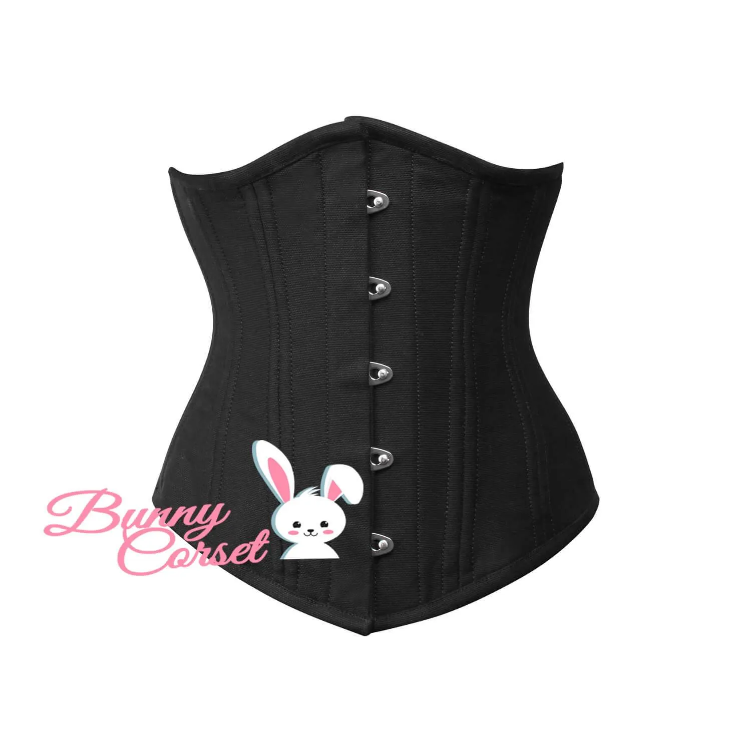Black Cotton Waist Trainer Corset