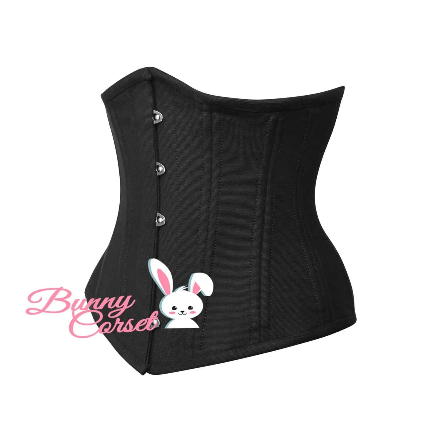 Black Cotton Waist Trainer Corset