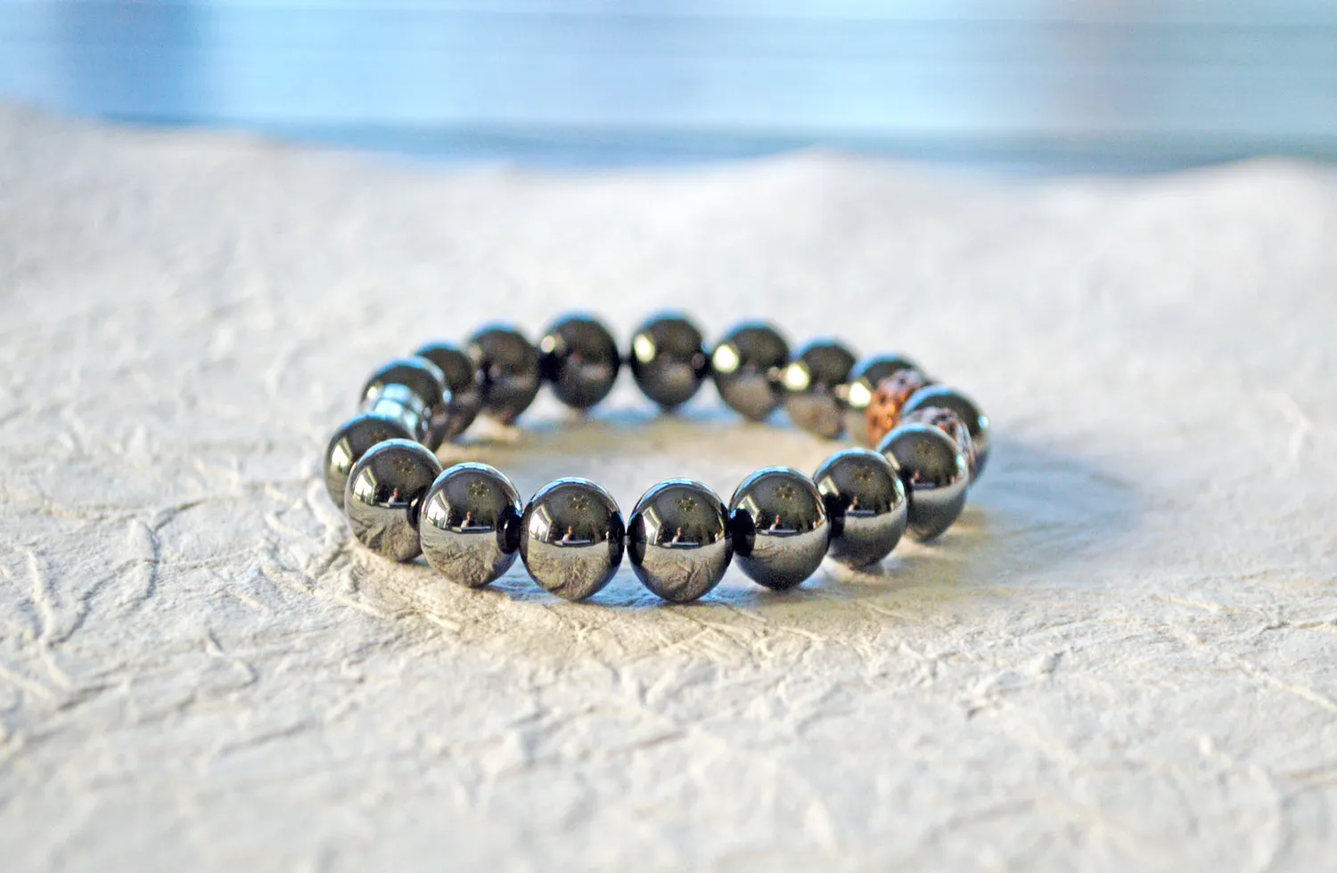 Black Hematite & Copper Magnetic Health Bracelet