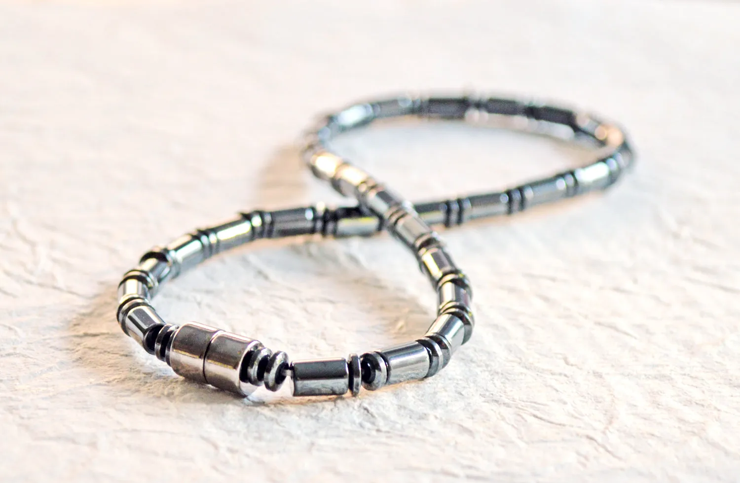 Black Magnetic Hematite Energy Necklace