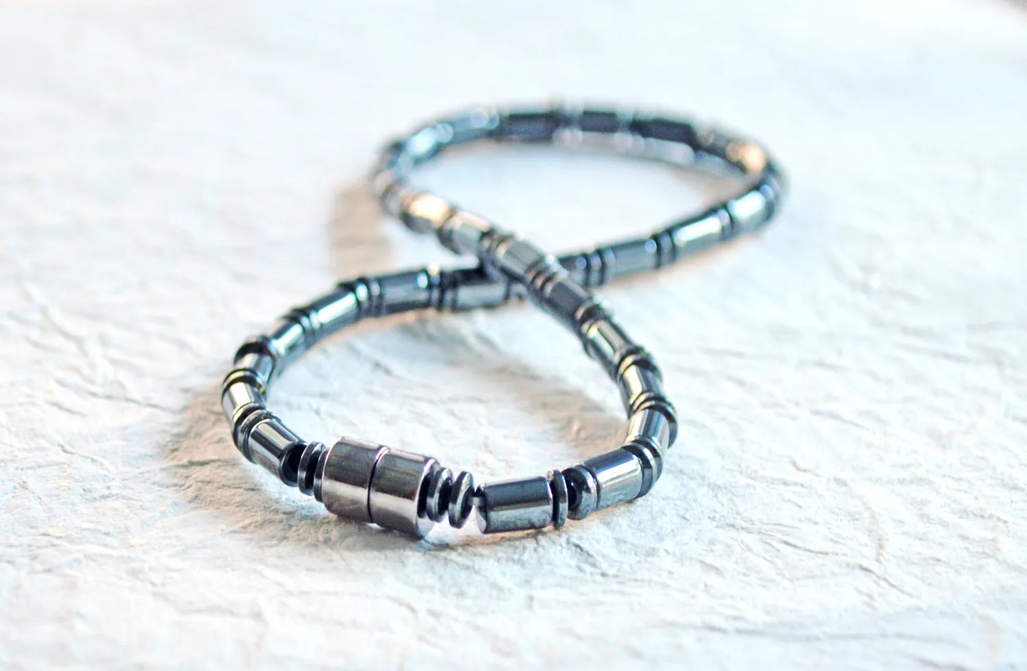 Black Magnetic Hematite Energy Necklace