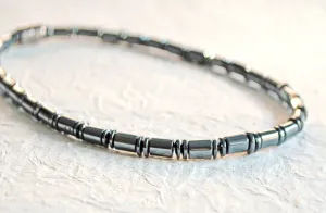 Black Magnetic Hematite Energy Necklace