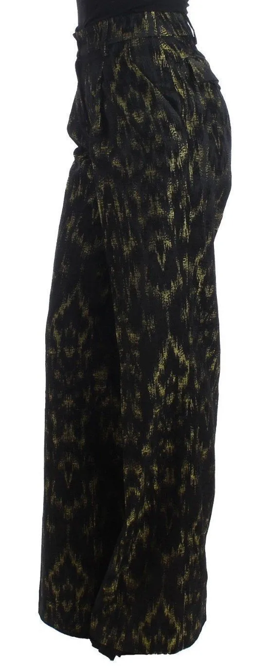 Black wide legs dress pants