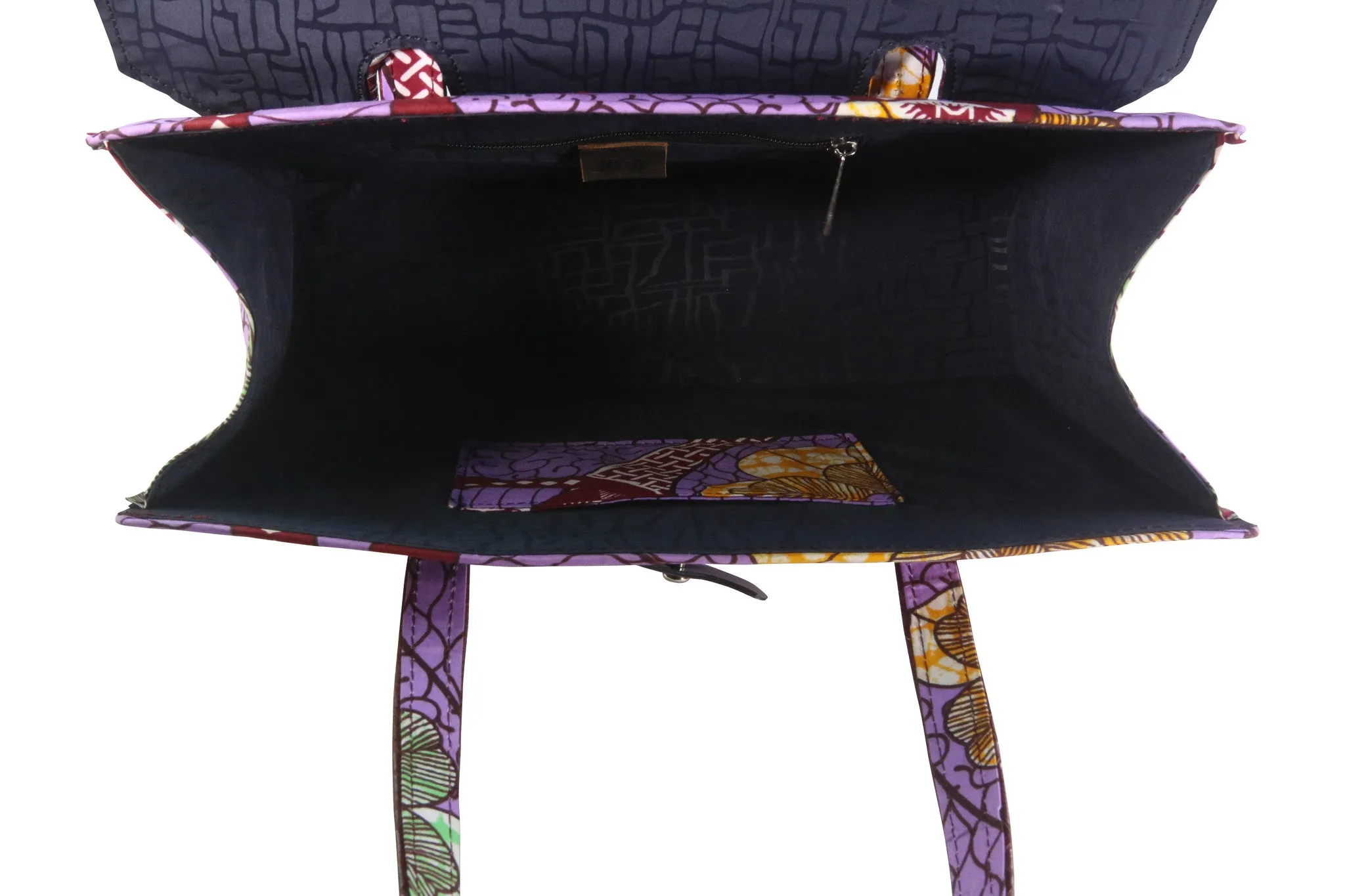 Bloom Ankara Bag Leather Flap - MORE COLORS