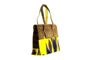 Bloom Ankara Bag Leather Flap - MORE COLORS