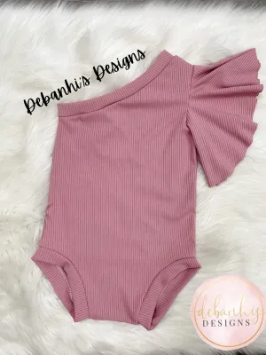 Blush One shoulder leo