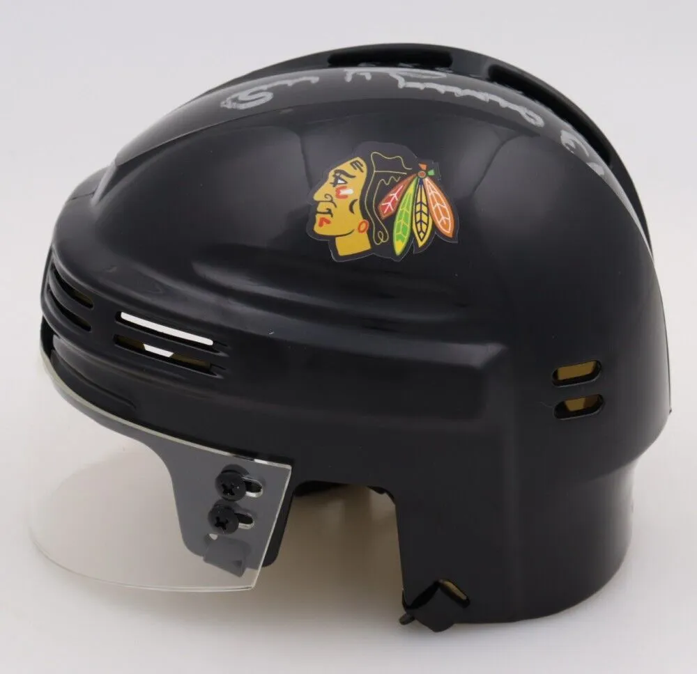 Bobby Hull Signed Chicago Blackhawks Mini Helmet Inscribed "HOF 1983" (Schwartz)