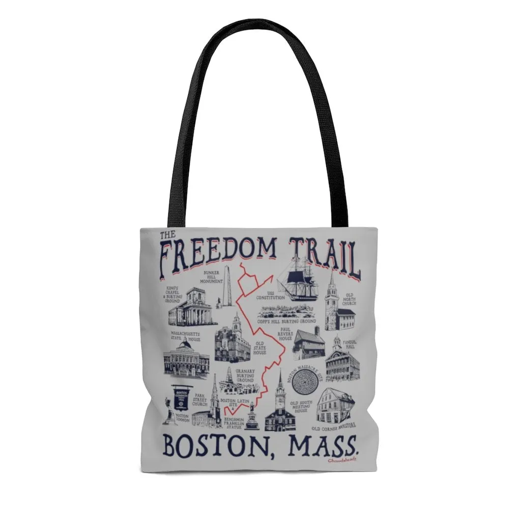 Boston Freedom Trail Sites Tote Bag