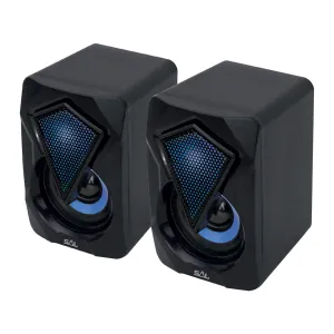 Boxe Multimedia PCS 230 | Stereo RGB LED cu Conexiune Duală BT și AUX