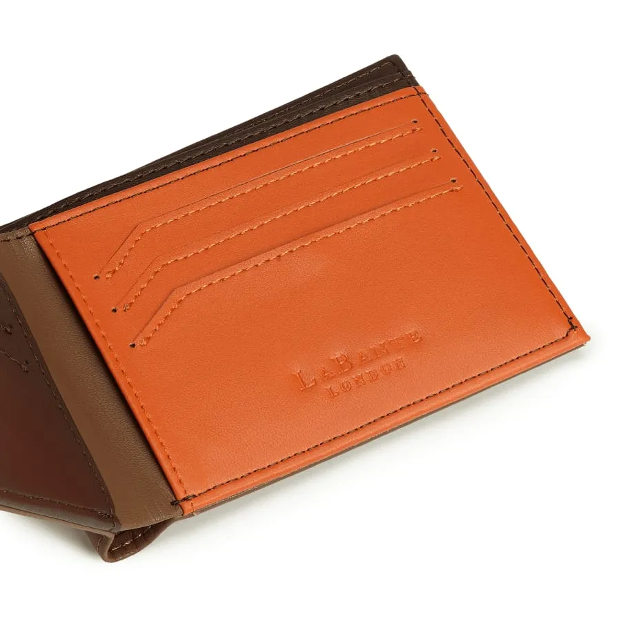 Brave Brown Vegan Bifold Wallet