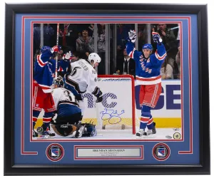 Brendan Shanahan Signed Framed 16x20 New York Rangers 600 Goal Photo Steiner