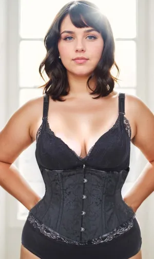 Brocade Underbust Waspie Corset