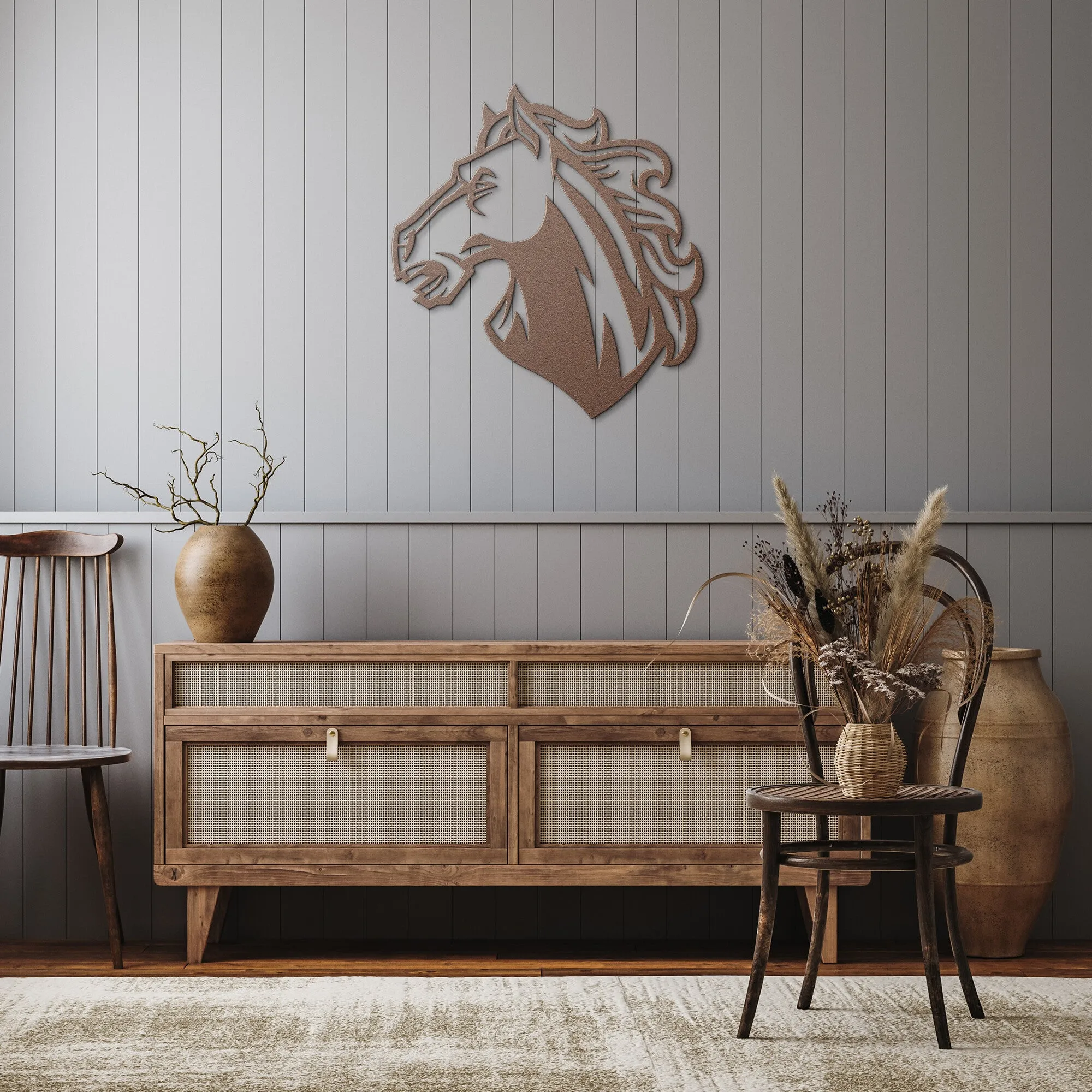 Bronco-Mustang-Stallion Head_929 Mascot Steel