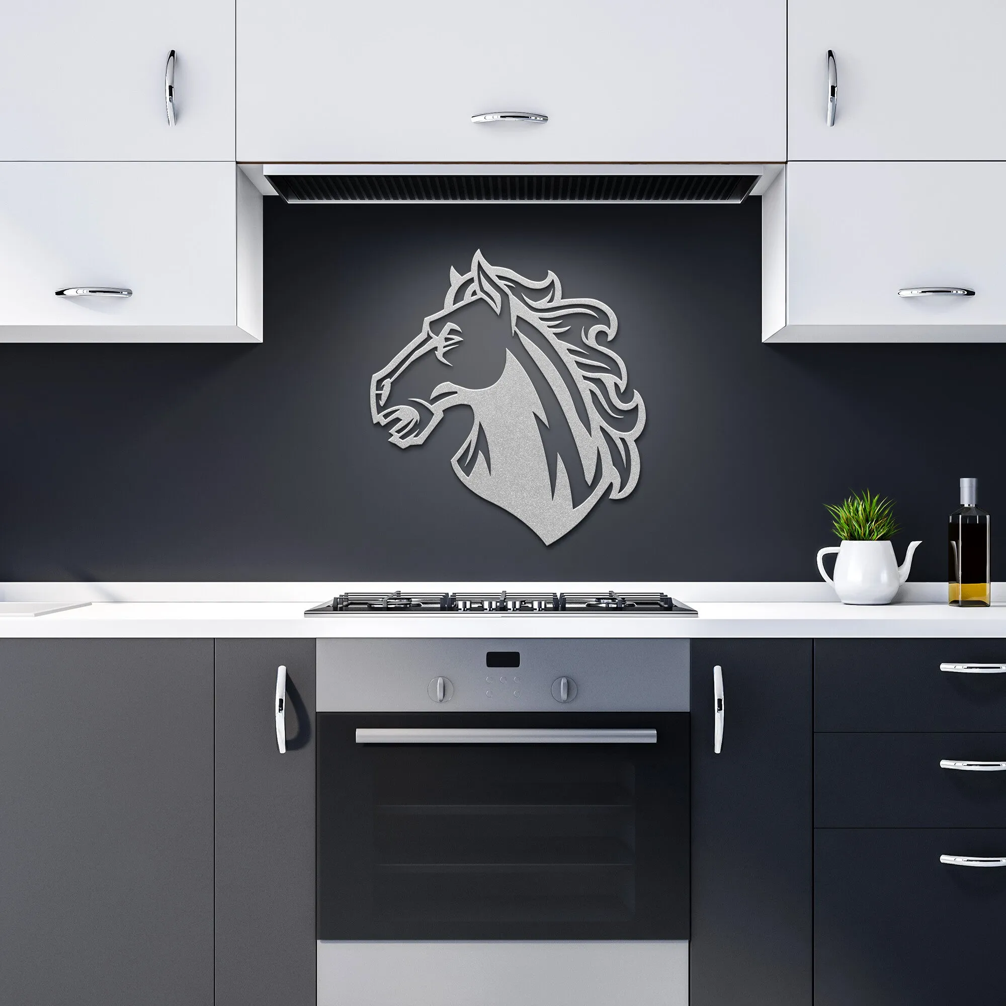 Bronco-Mustang-Stallion Head_929 Mascot Steel