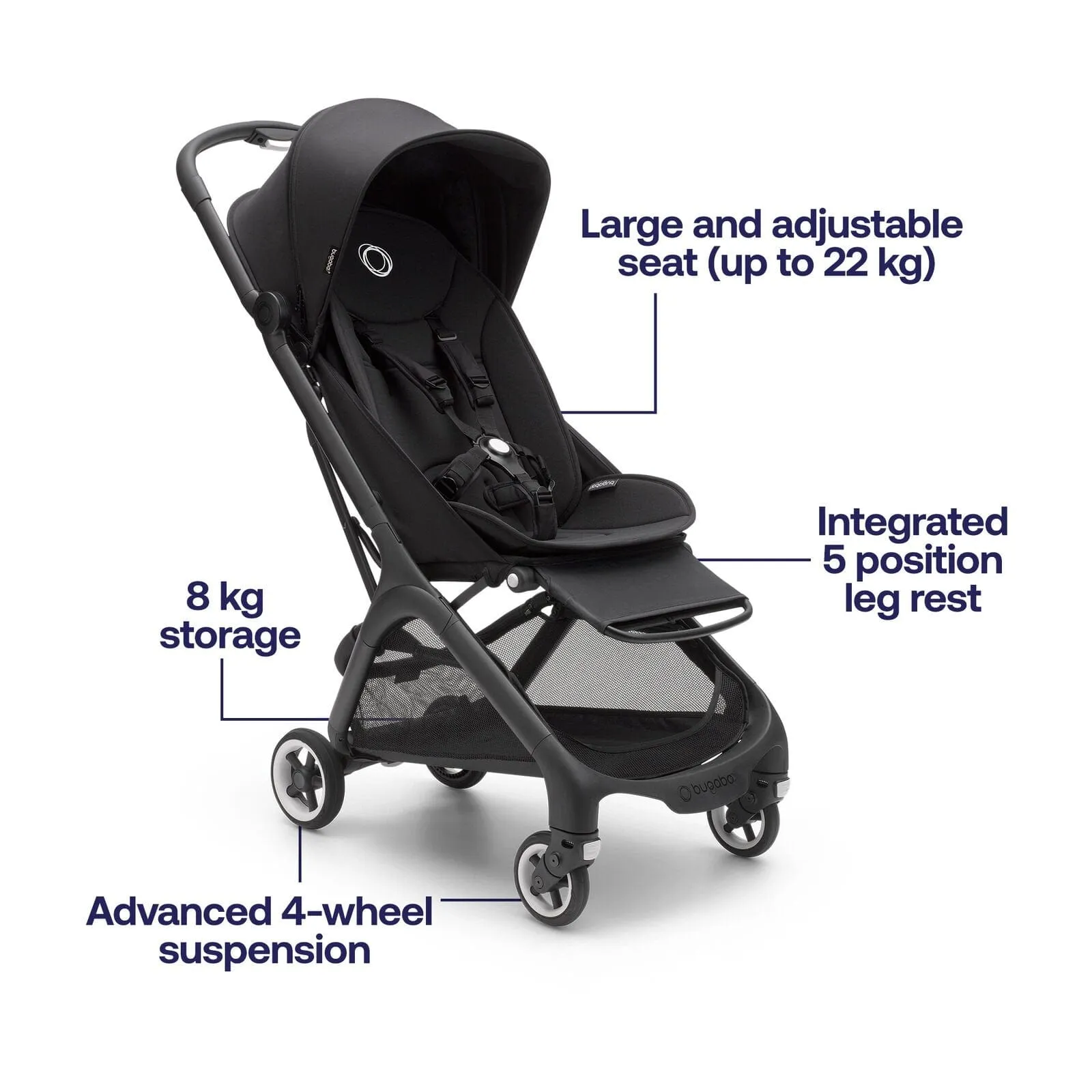 Bugaboo Butterfly Stroller with Travel Bag - Forest Green