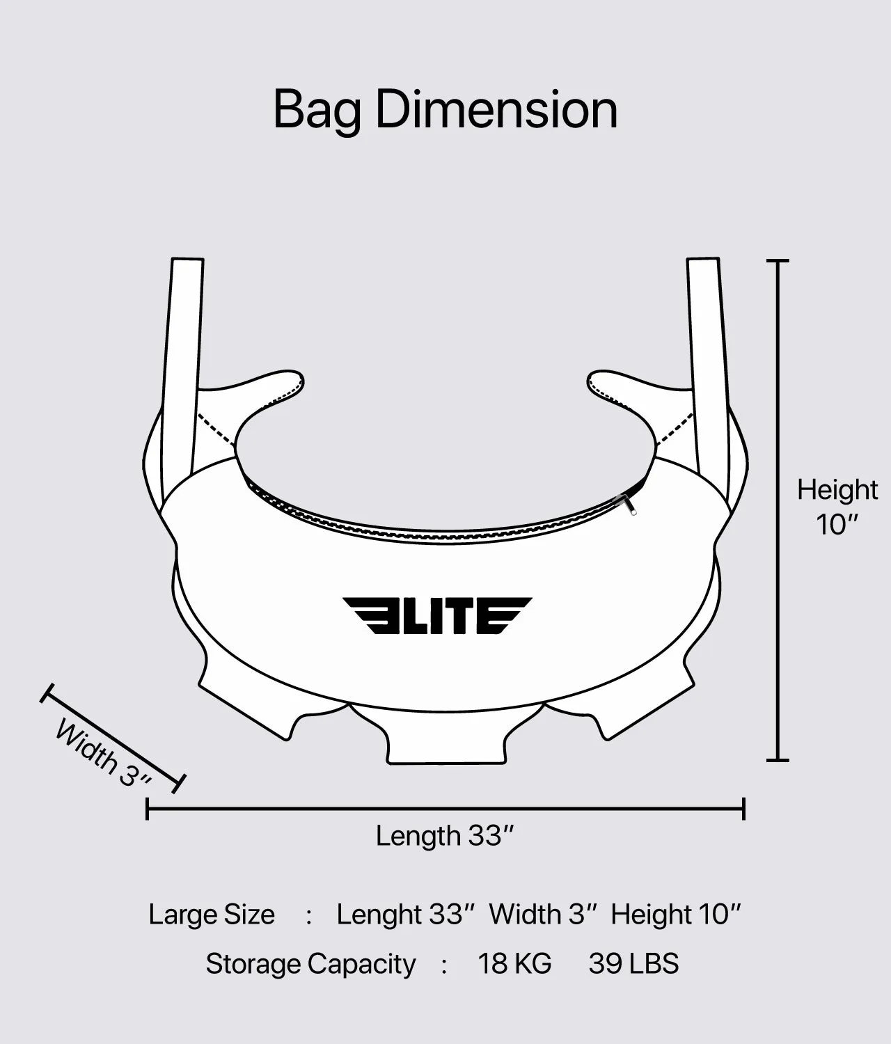 Bulgarian Green Sand Bag 39 lbs