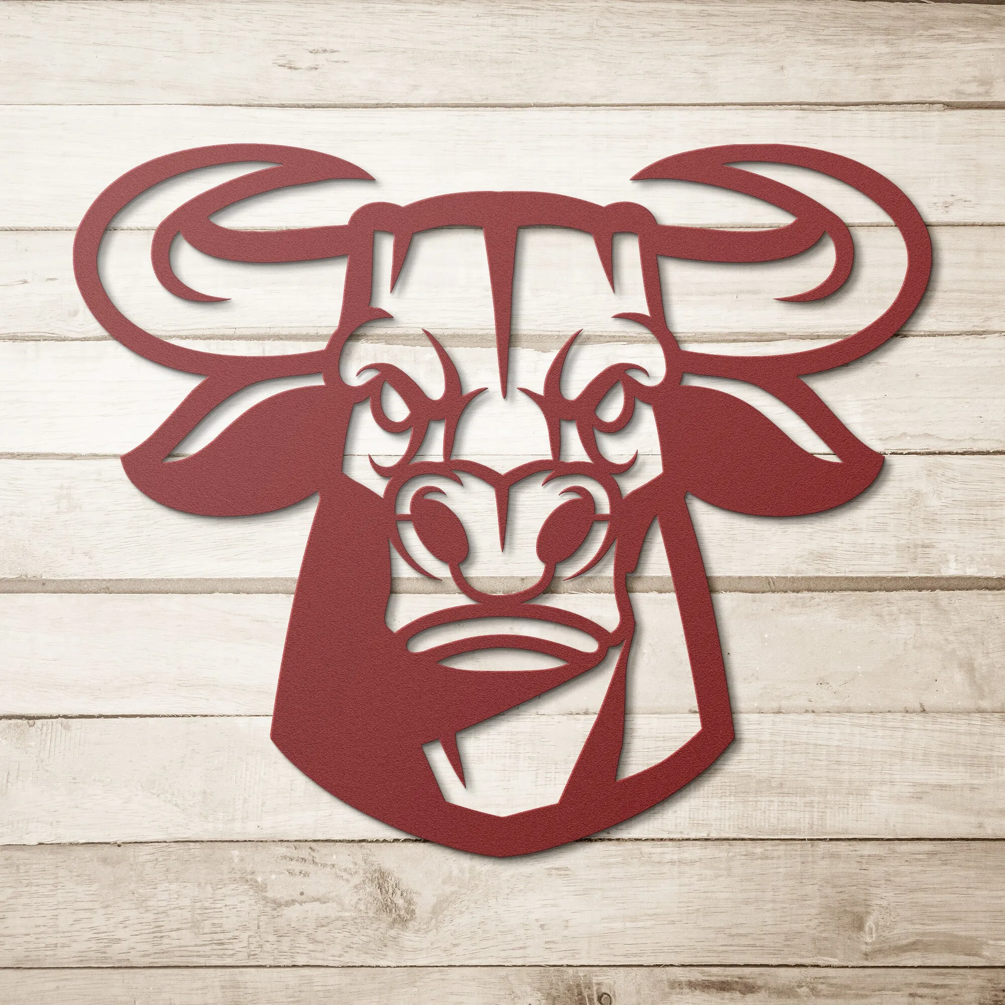 Bull Head_8226 Mascot Steel Wall Art