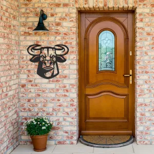 Bull Head_8226 Mascot Steel Wall Art