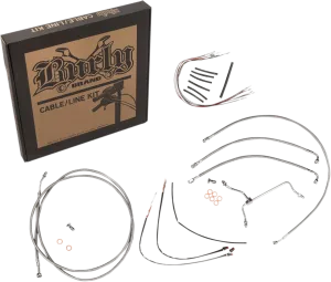 Burly Brand B30-1156 Handlebar Cable/Line Install Kit - Stainless Steel