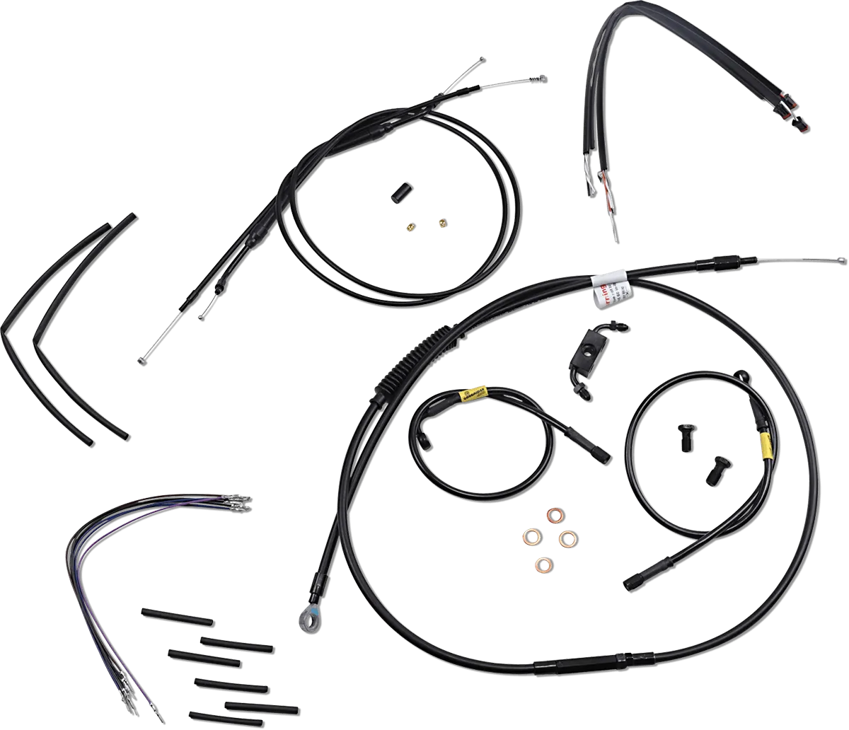 Burly Brand B30-1213 T-Bar Cable and Brake Line Kit - 14in.