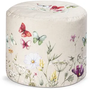 Butterfly Bean Bag ouf Multi Color Animal rint Modern Contemporary