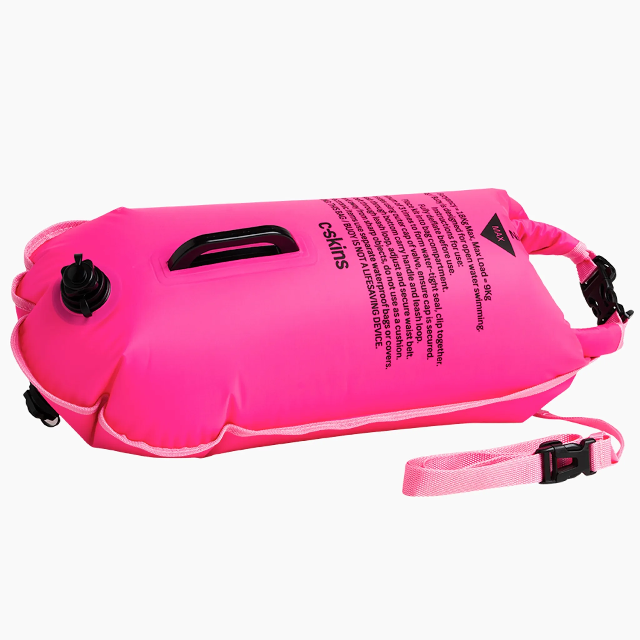 C-Skins Swim Research Swim Safety Buoy 28L Dry Bag Pink