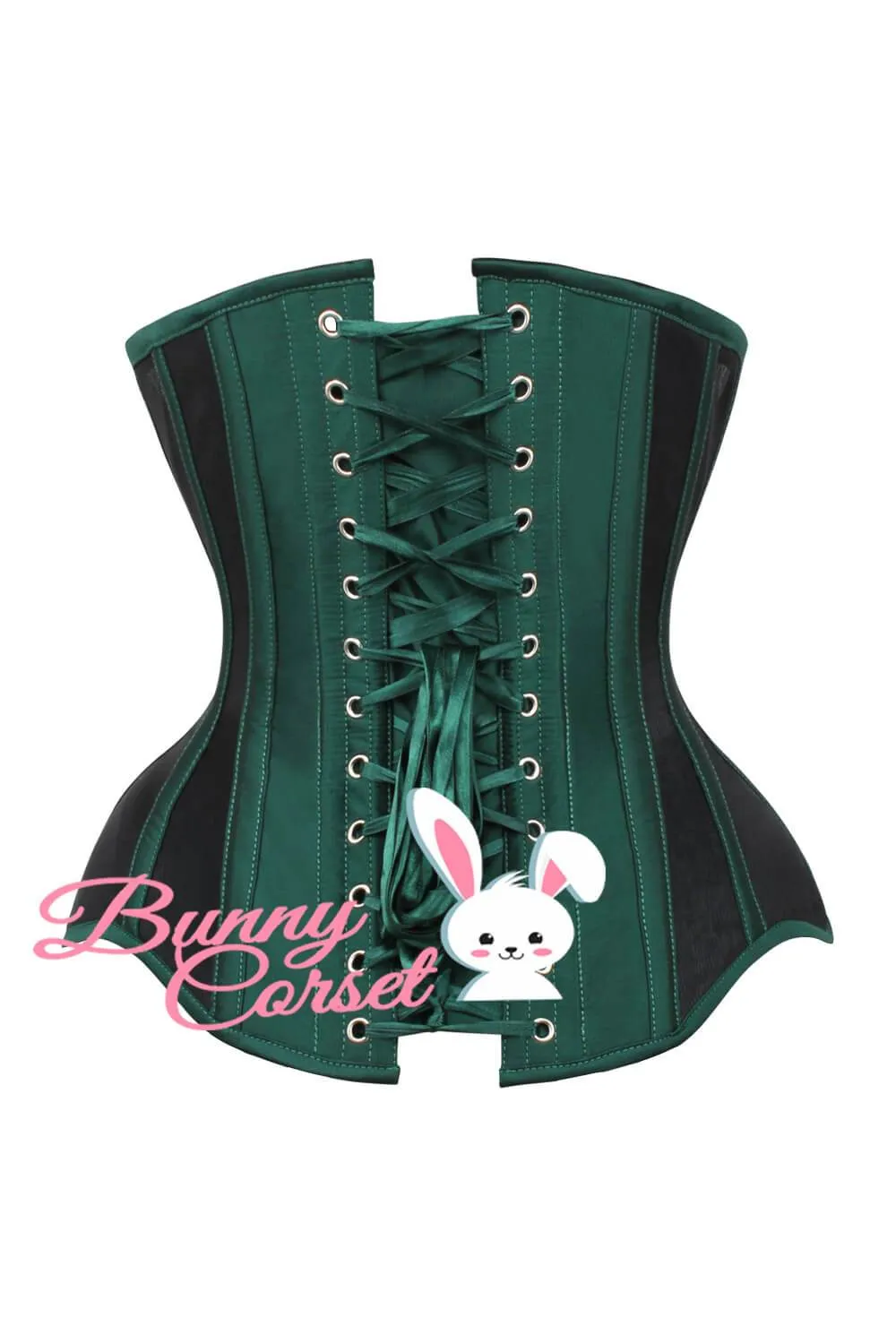 Cammeo Green Corset in Mesh