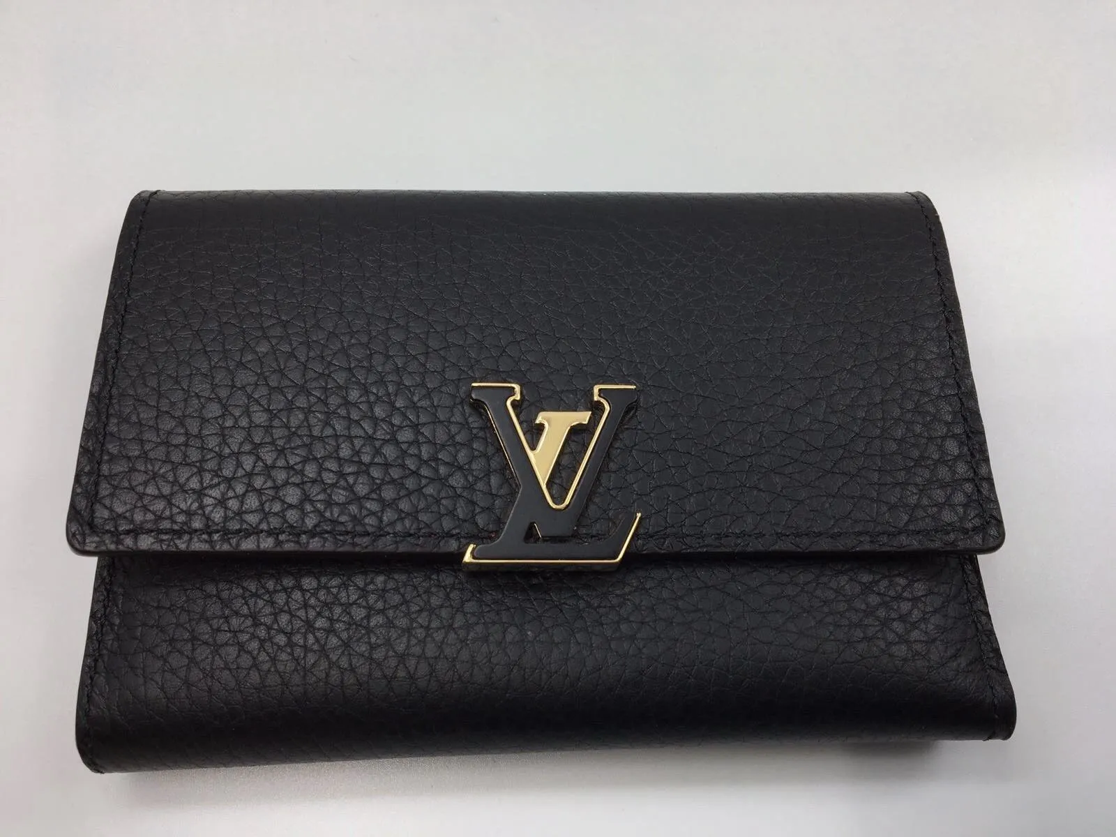Capucines Compact Wallet Noir