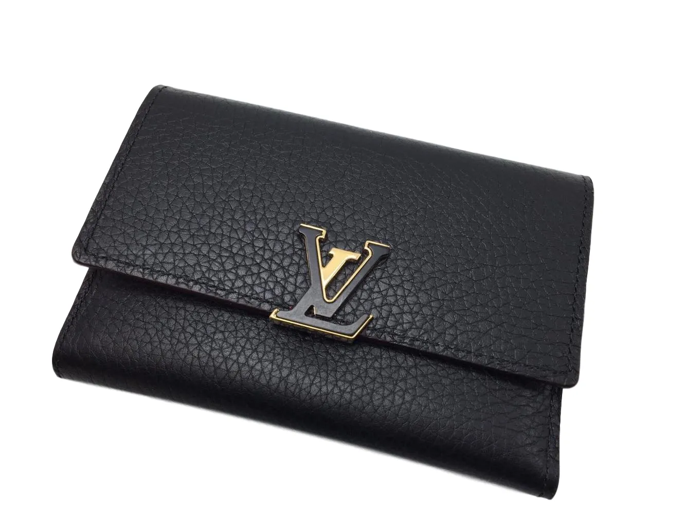 Capucines Compact Wallet Noir