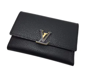 Capucines Compact Wallet Noir