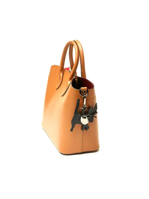 Caramel Madison Tote With Key Chain