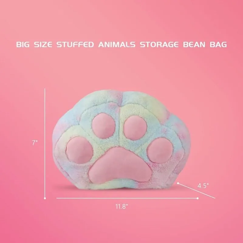 Cat's Paw Bean Bag Chair Without Filling Pink Contemporary